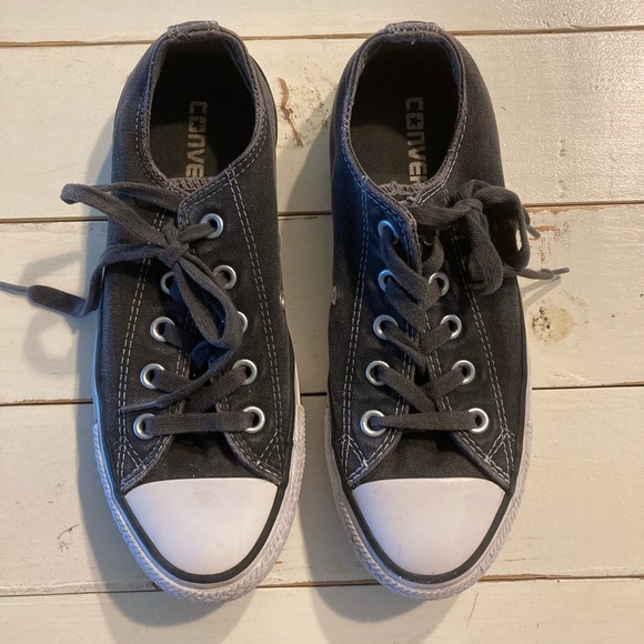 Converse Shoes - Converse All Star “Chucks”, Distressed Black, Size 6